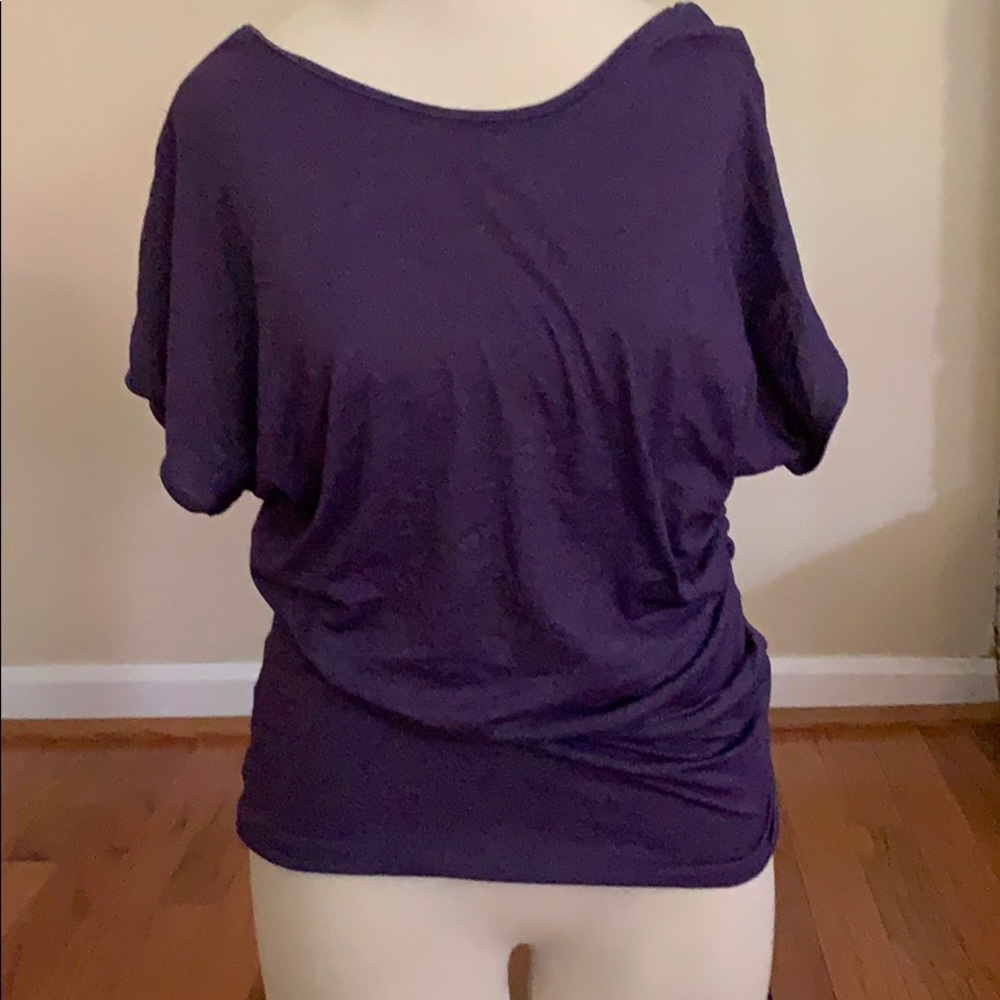 Lululemon purple cinched side T-shirt